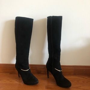 Nine West knee high boots. Suede. Size 6.5
